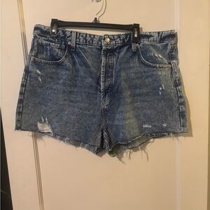 Denim Distressed Women's Shorts